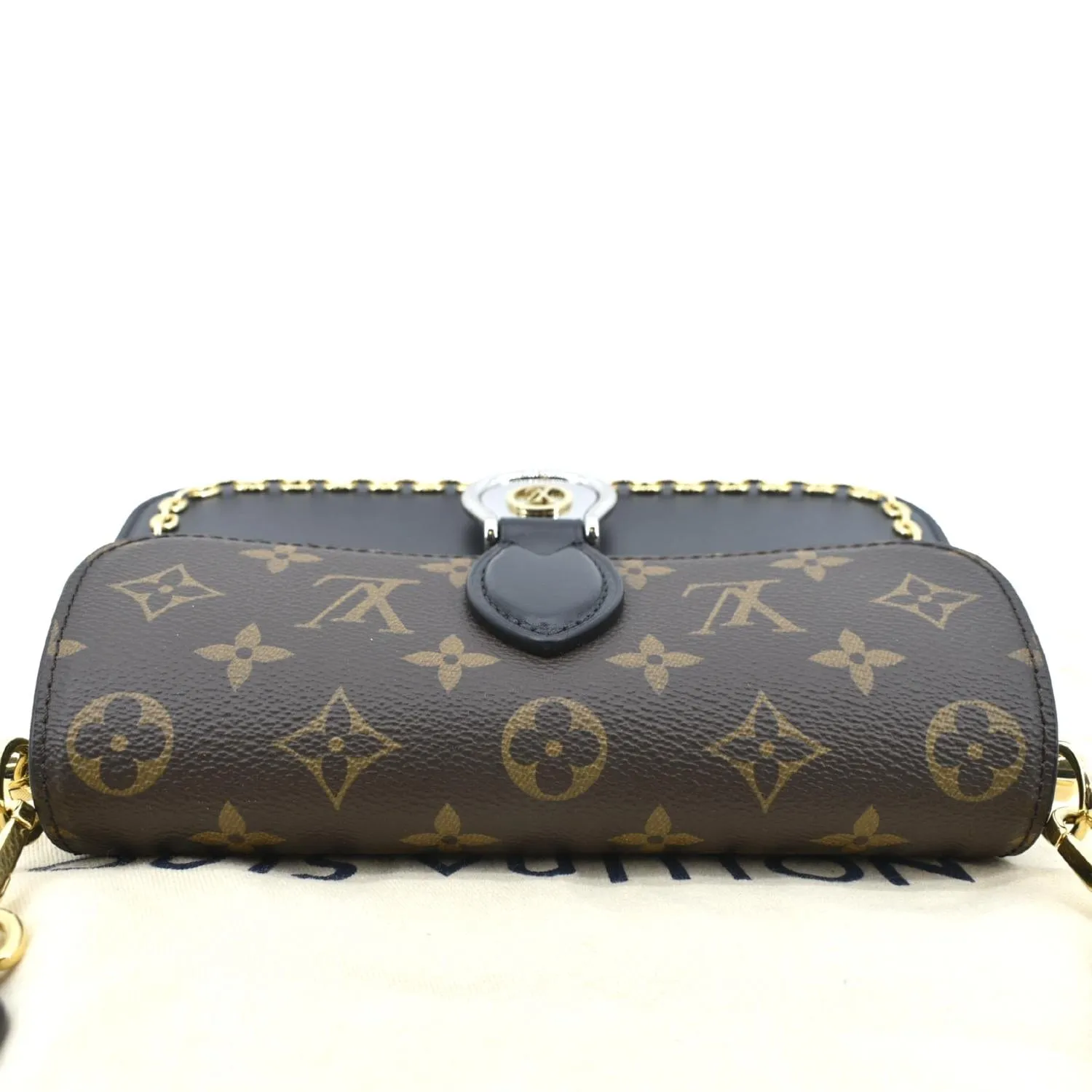 LOUIS VUITTON Neo Saint Monogram Canvas Shoulder Bag Black