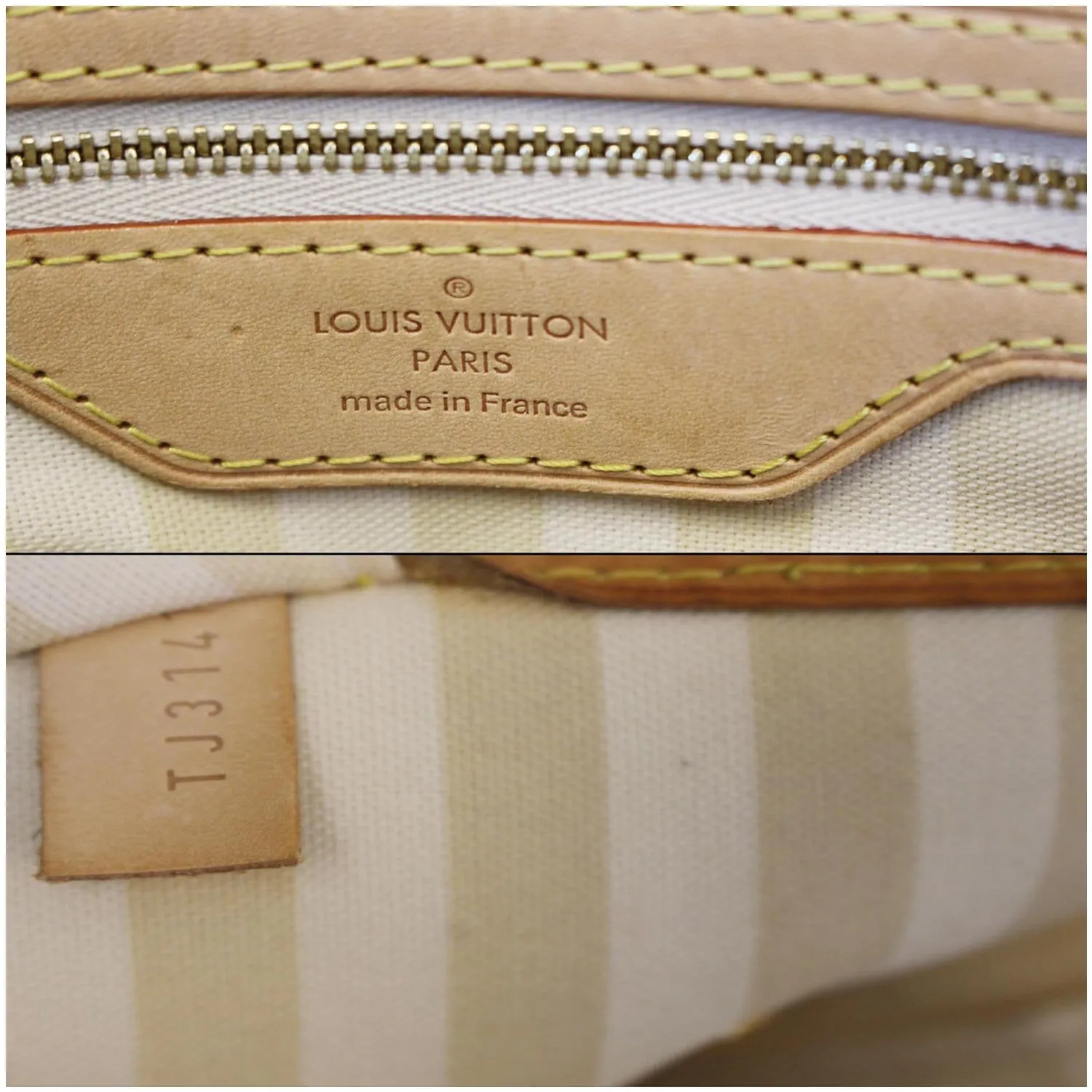 LOUIS VUITTON Neverfull XL Monogram Rayures Tote Bag Brown