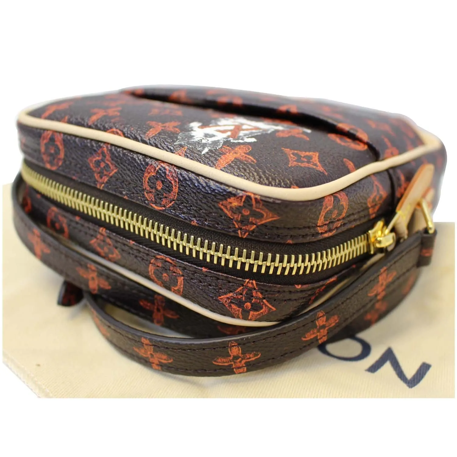 LOUIS VUITTON Paname Monogram Grace Coddington Catogram Shoulder Bag