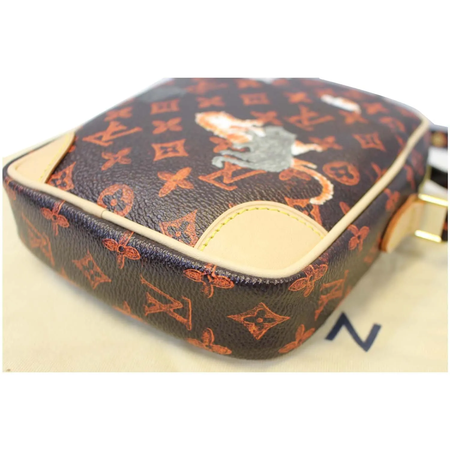 LOUIS VUITTON Paname Monogram Grace Coddington Catogram Shoulder Bag