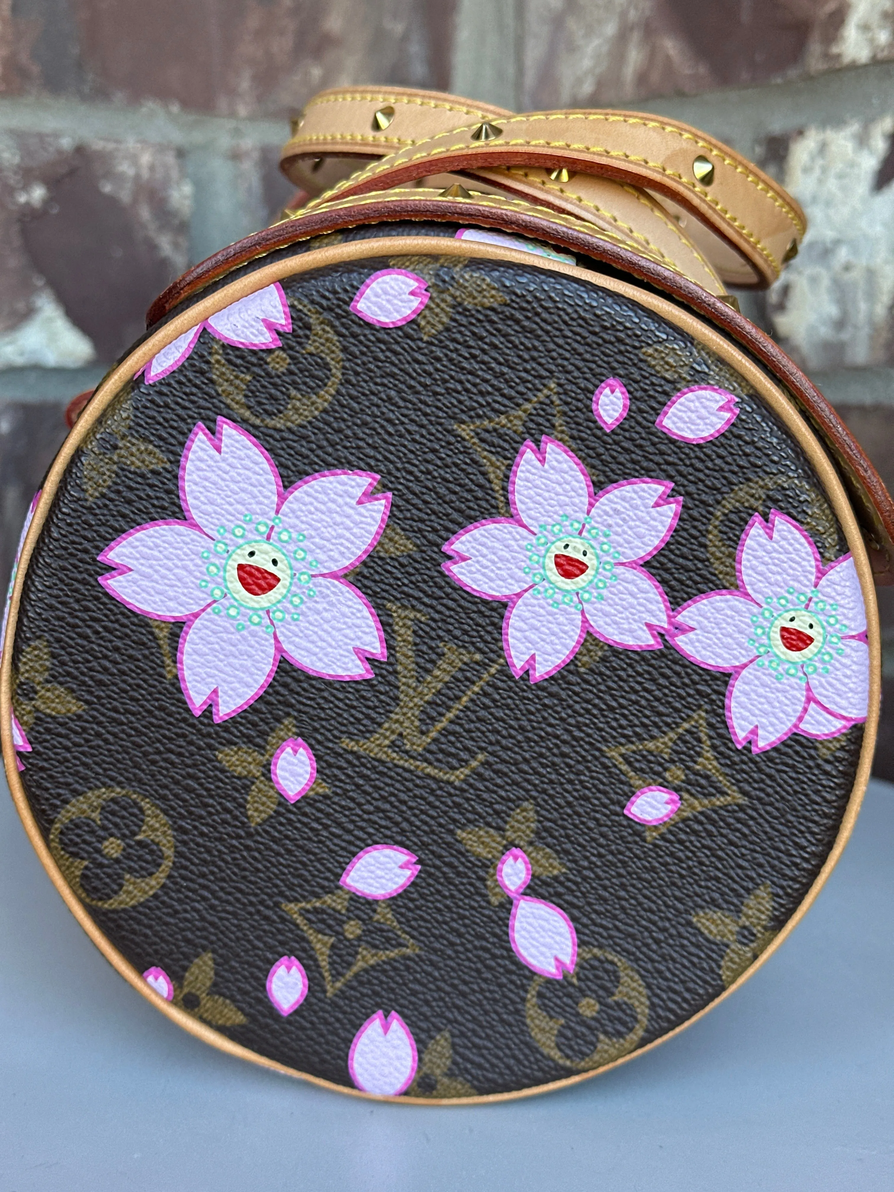 Louis Vuitton Papillon Handbag Limited Edition Cherry Blossom Monogram 67678