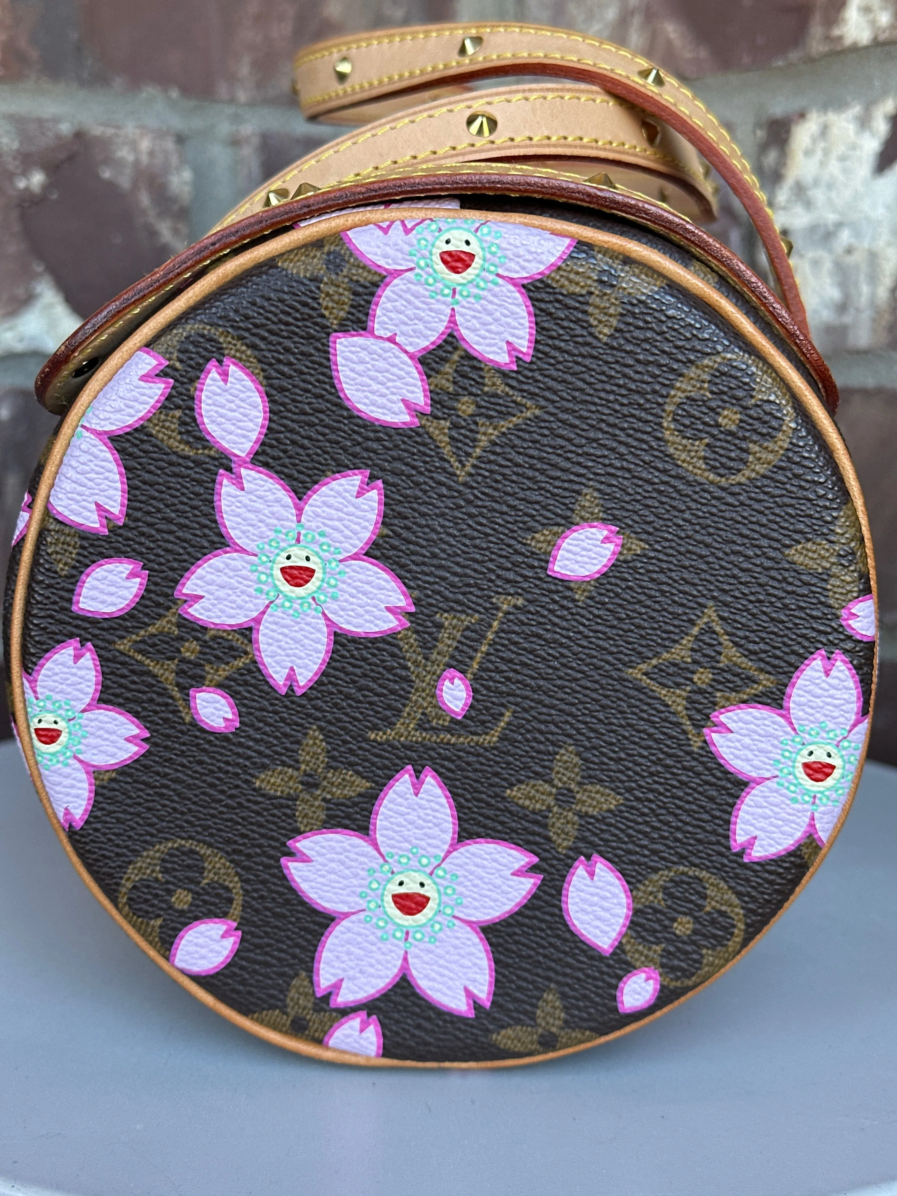 Louis Vuitton Papillon Handbag Limited Edition Cherry Blossom Monogram 67678