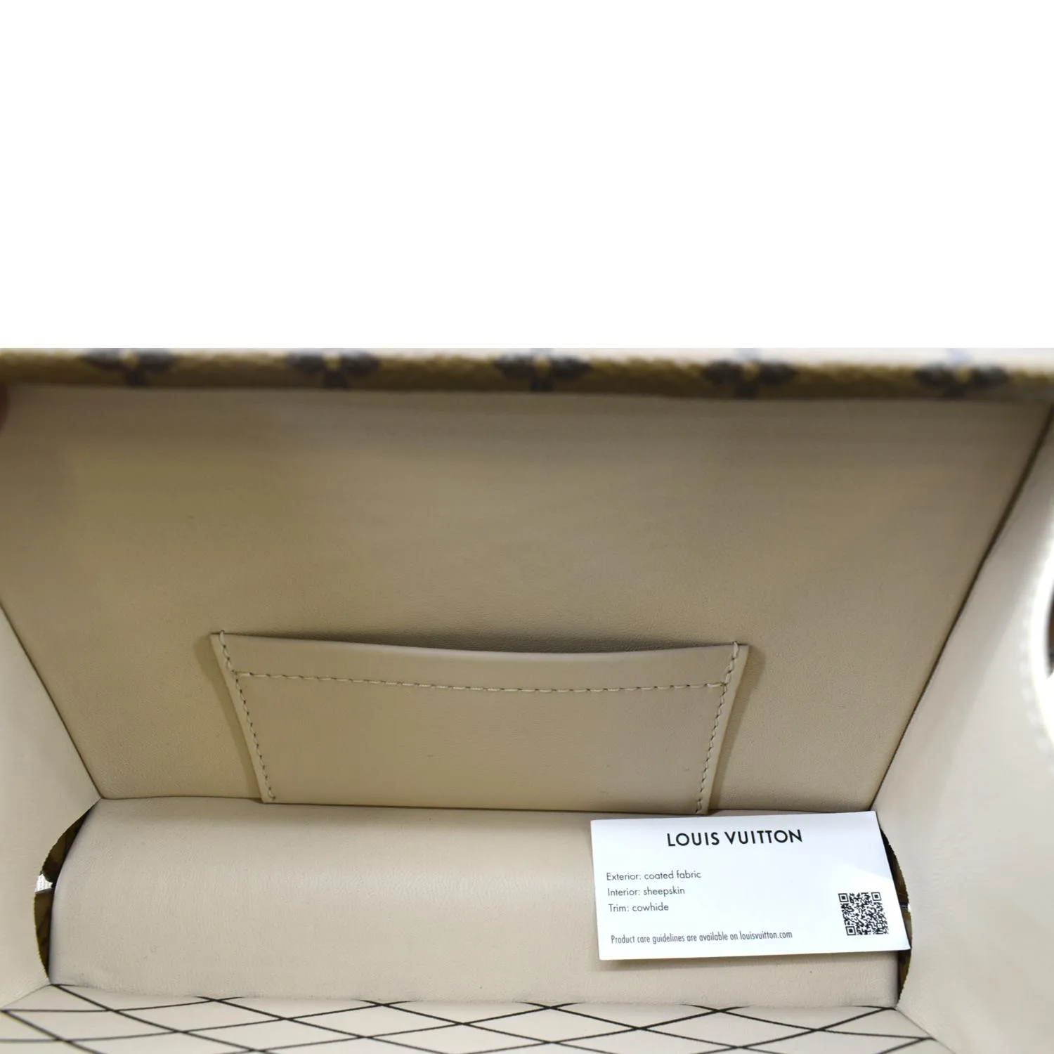 LOUIS VUITTON Petite Malle Monogram Reverse Canvas Shoulder Bag Brown
