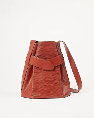 Louis Vuitton Tan Epi Leather Sac Epaule 27 Bucket Bag