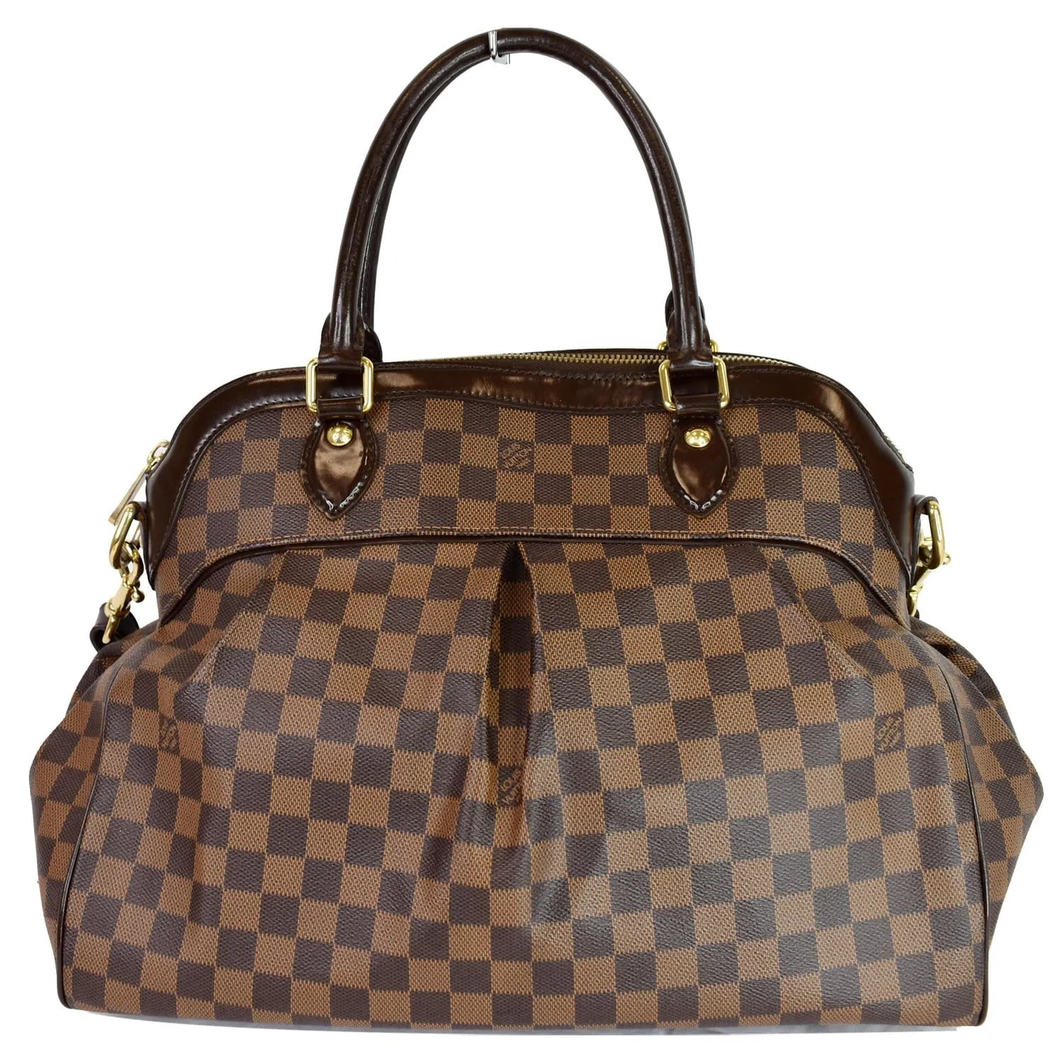 LOUIS VUITTON Trevi GM Damier Ebene 2way Shoulder Bag Brown