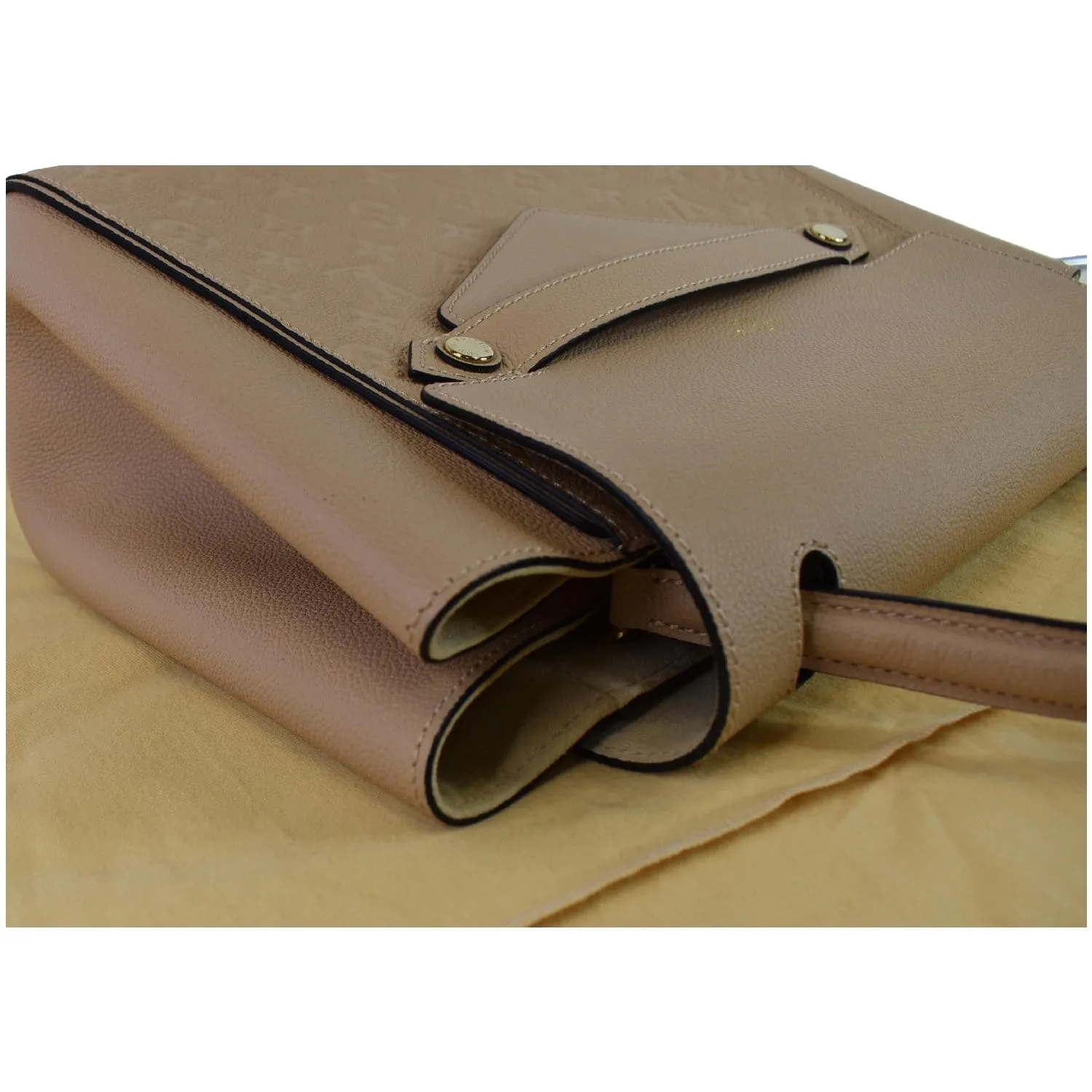 LOUIS VUITTON Trocadero Monogram Empreinte Leather Shoulder Bag Dune