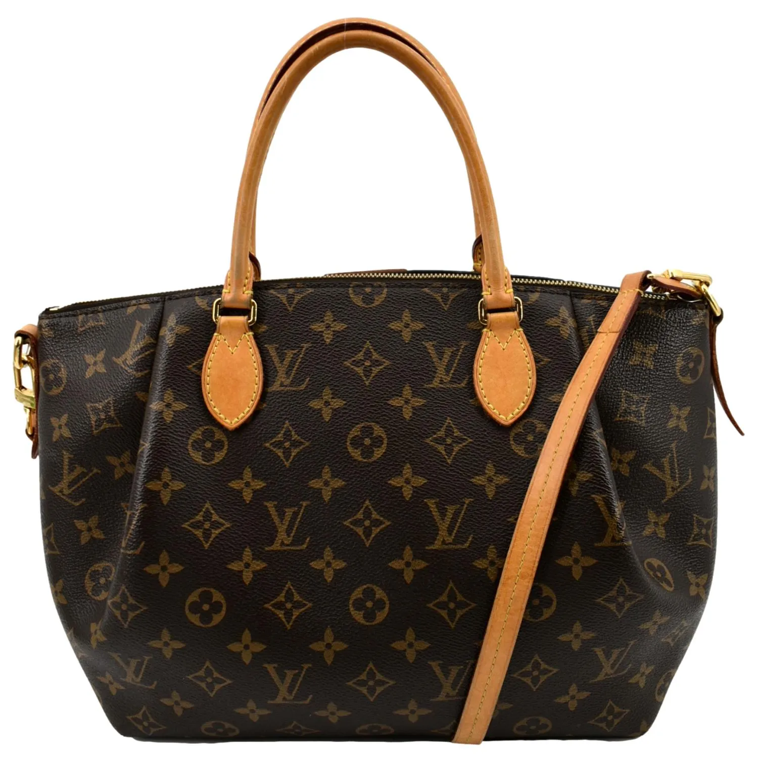 LOUIS VUITTON Turenne GM Monogram Canvas Shoulder Bag Brown