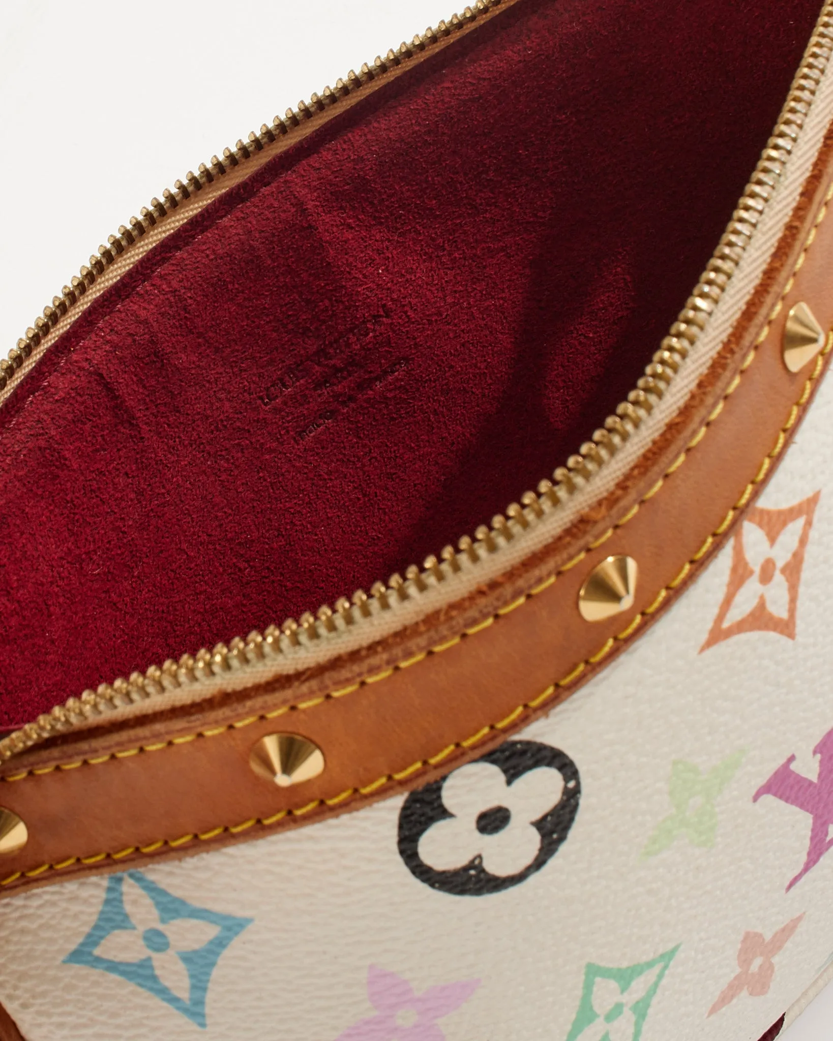 Louis Vuitton White Monogram Multicolore Canvas Pochette Accessoires