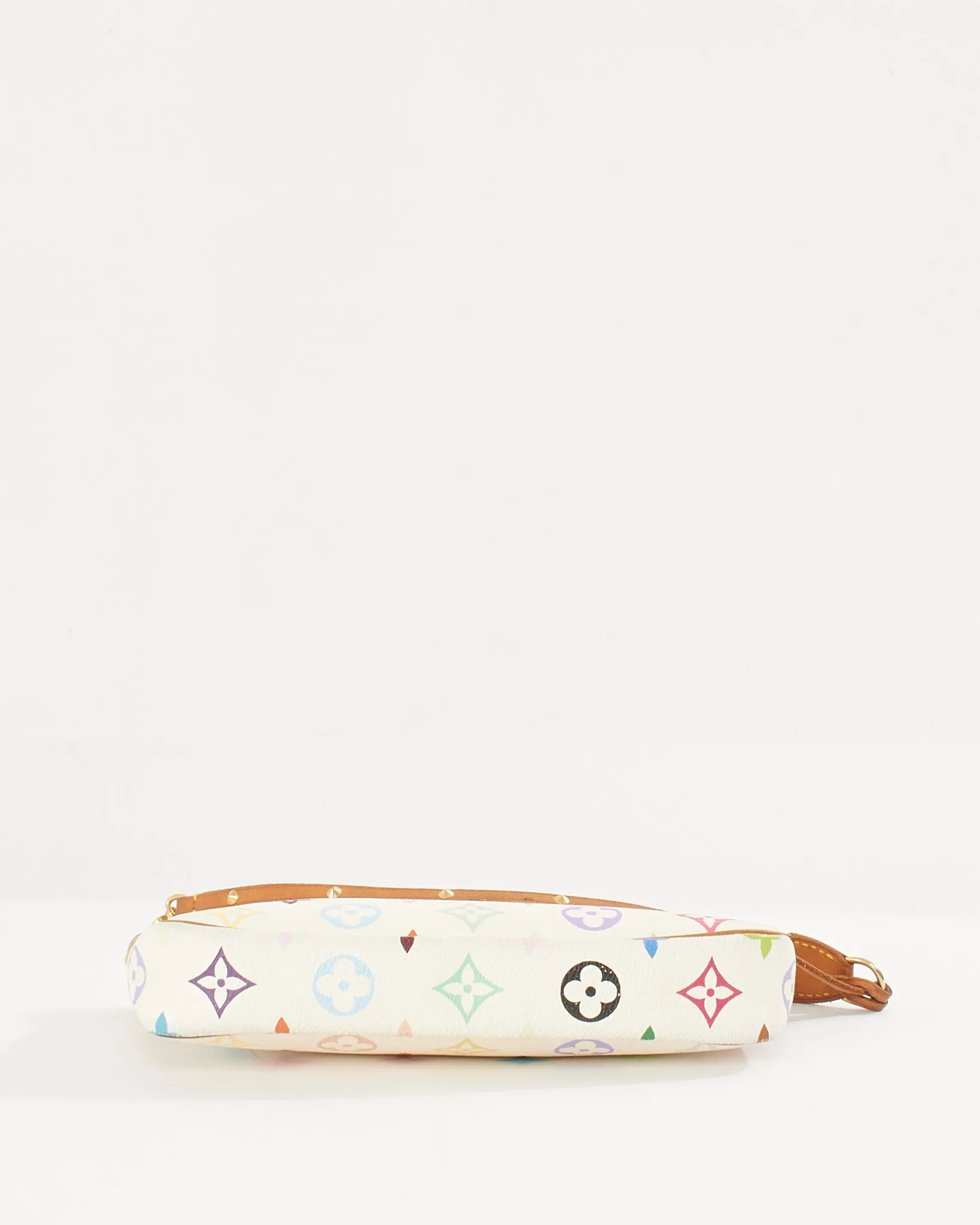 Louis Vuitton White Monogram Multicolore Canvas Pochette Accessoires