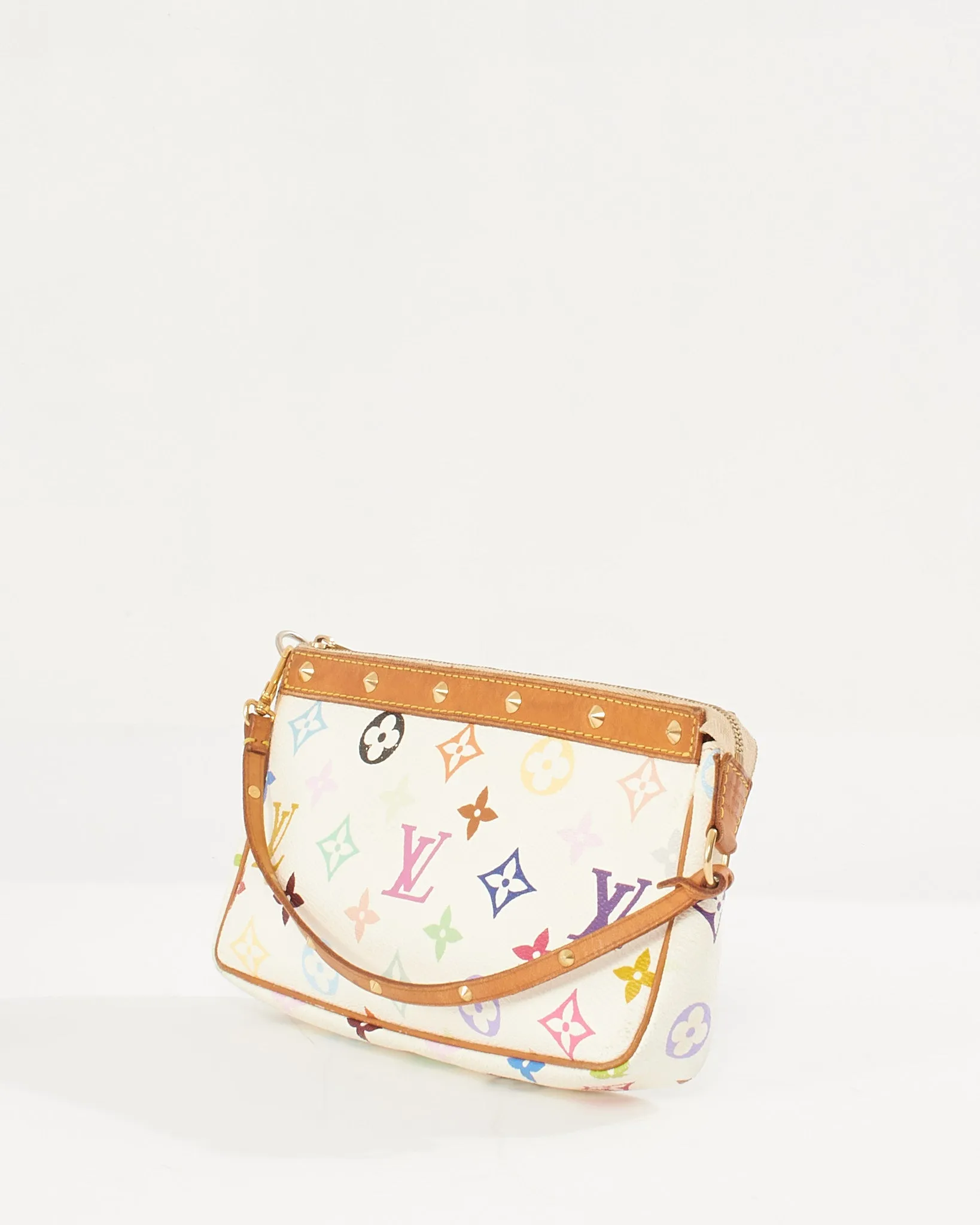 Louis Vuitton White Monogram Multicolore Canvas Pochette Accessoires