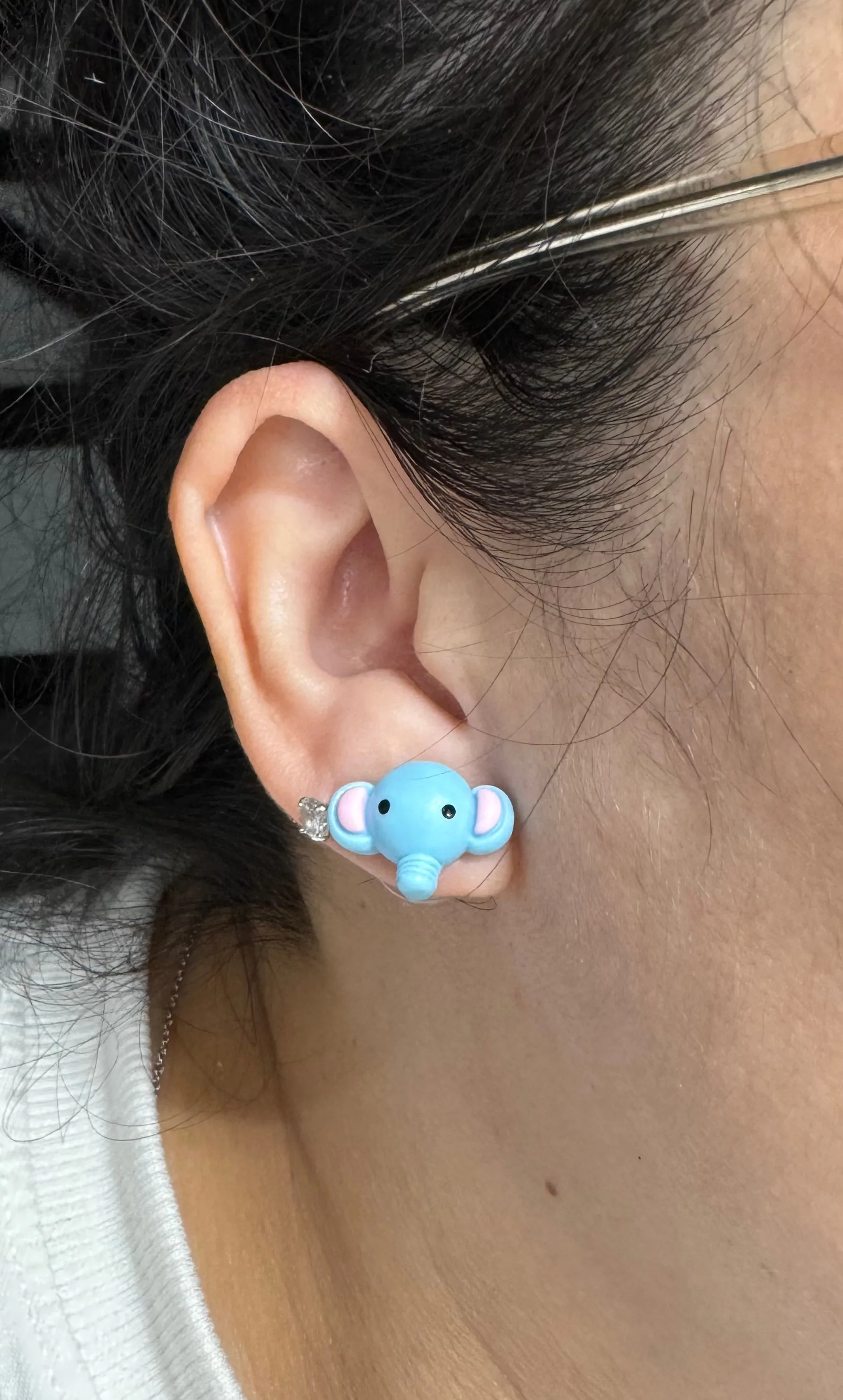 Lucky Elephant Stud Post Earrings Gift