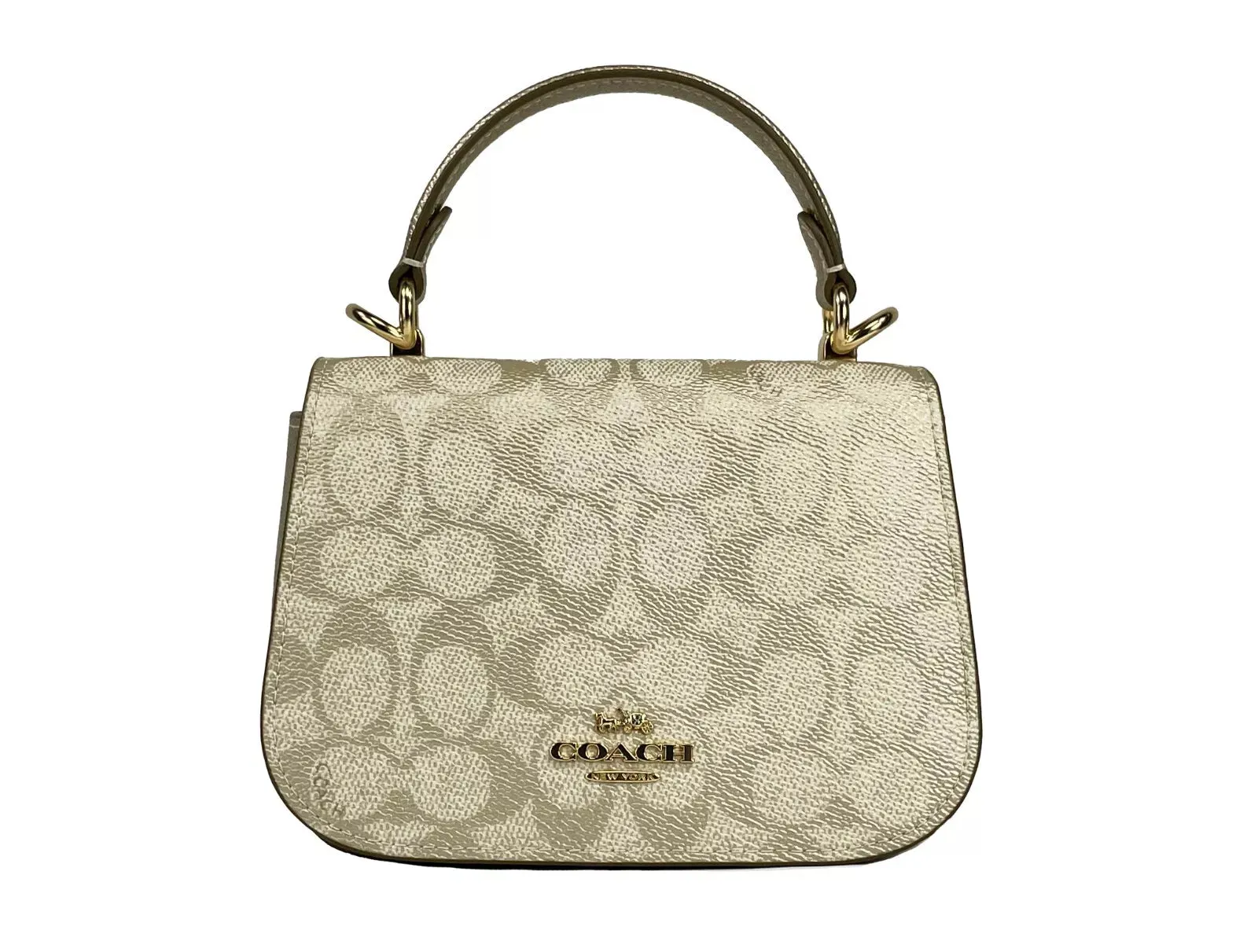 Lysa Top Handle Bag Crossbody Champagne Gold