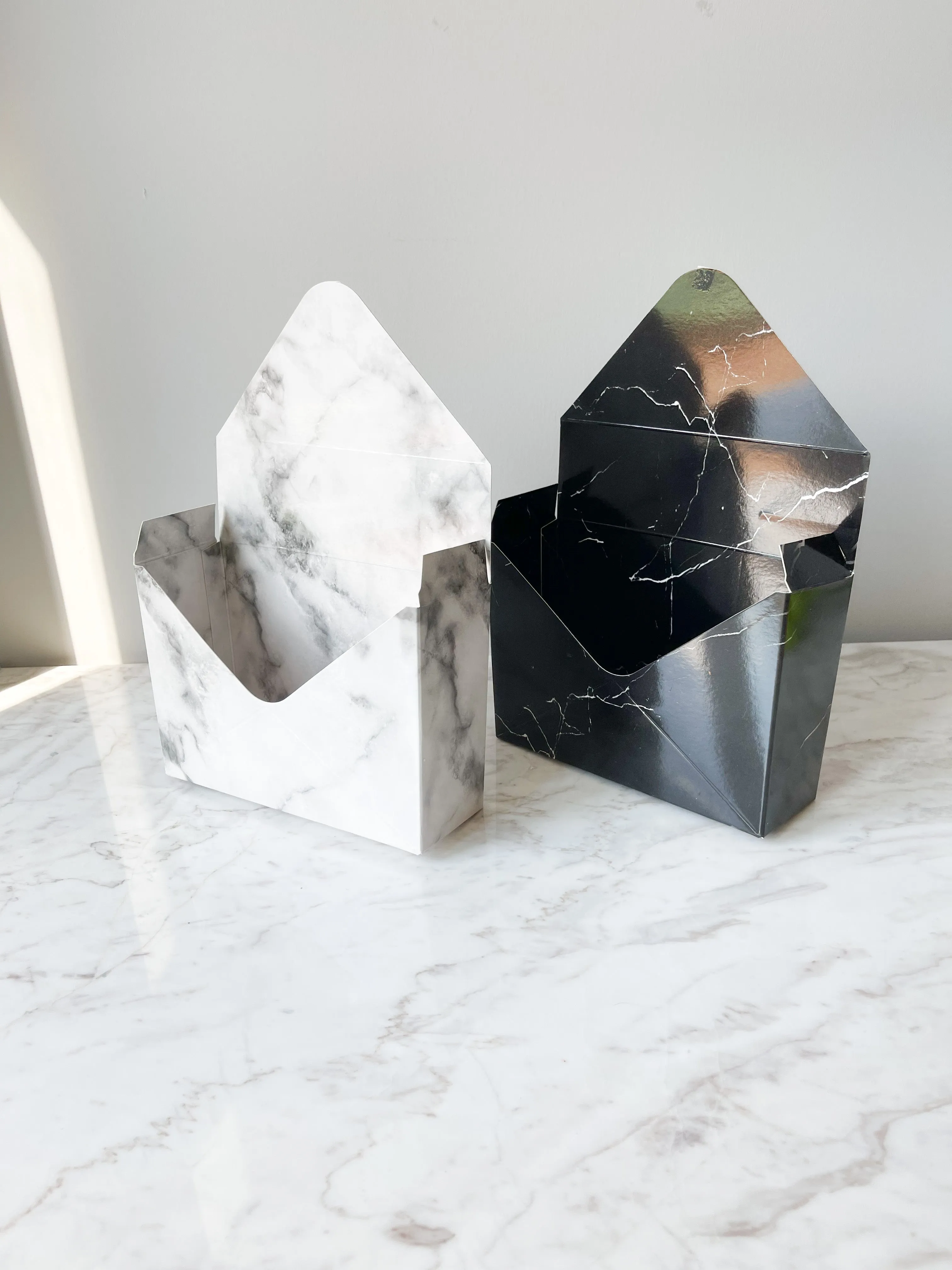 Marble Envelope Shape Flower Box