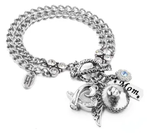 Memorial Photo Bracelet with Cremation Urn