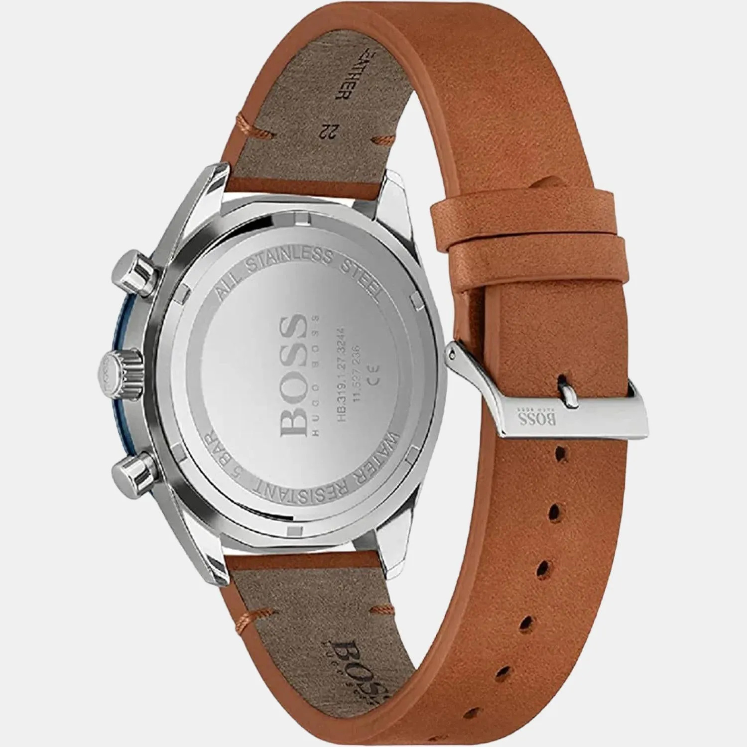 Men's Blue Dial Analog Leather Watch 1513860