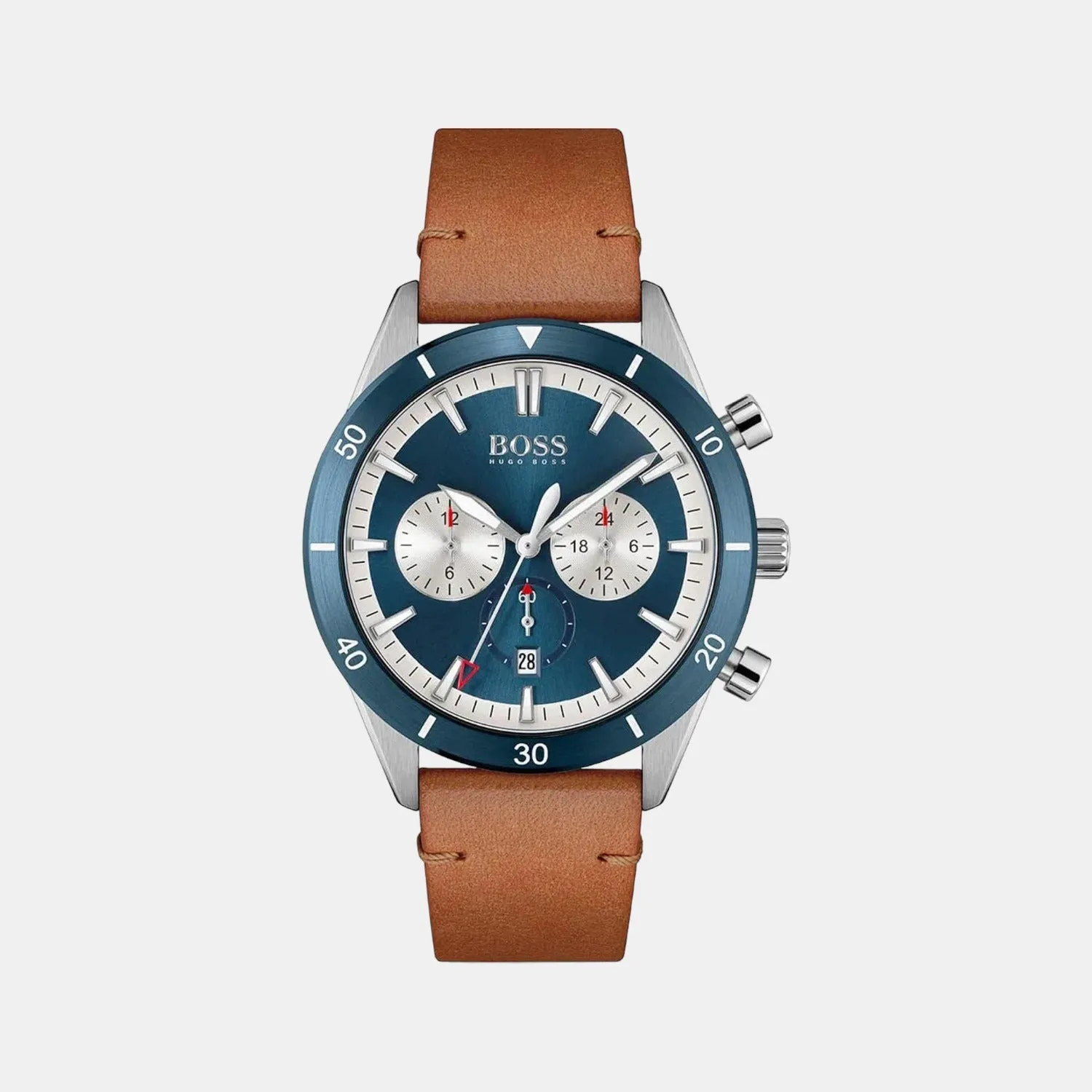 Men's Blue Dial Analog Leather Watch 1513860