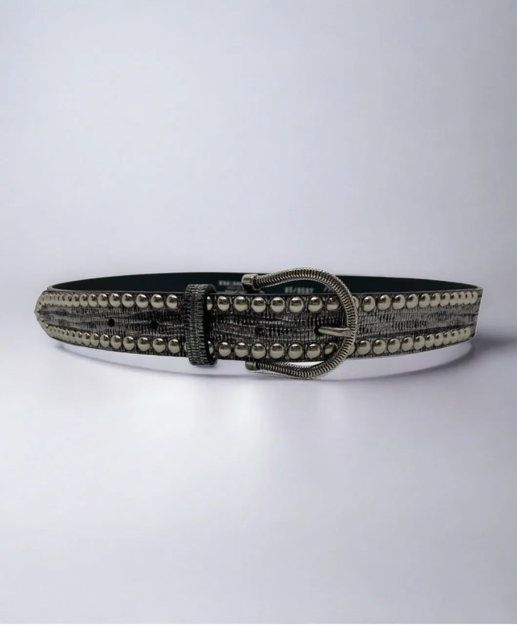 Metallic Stud Italian Belt