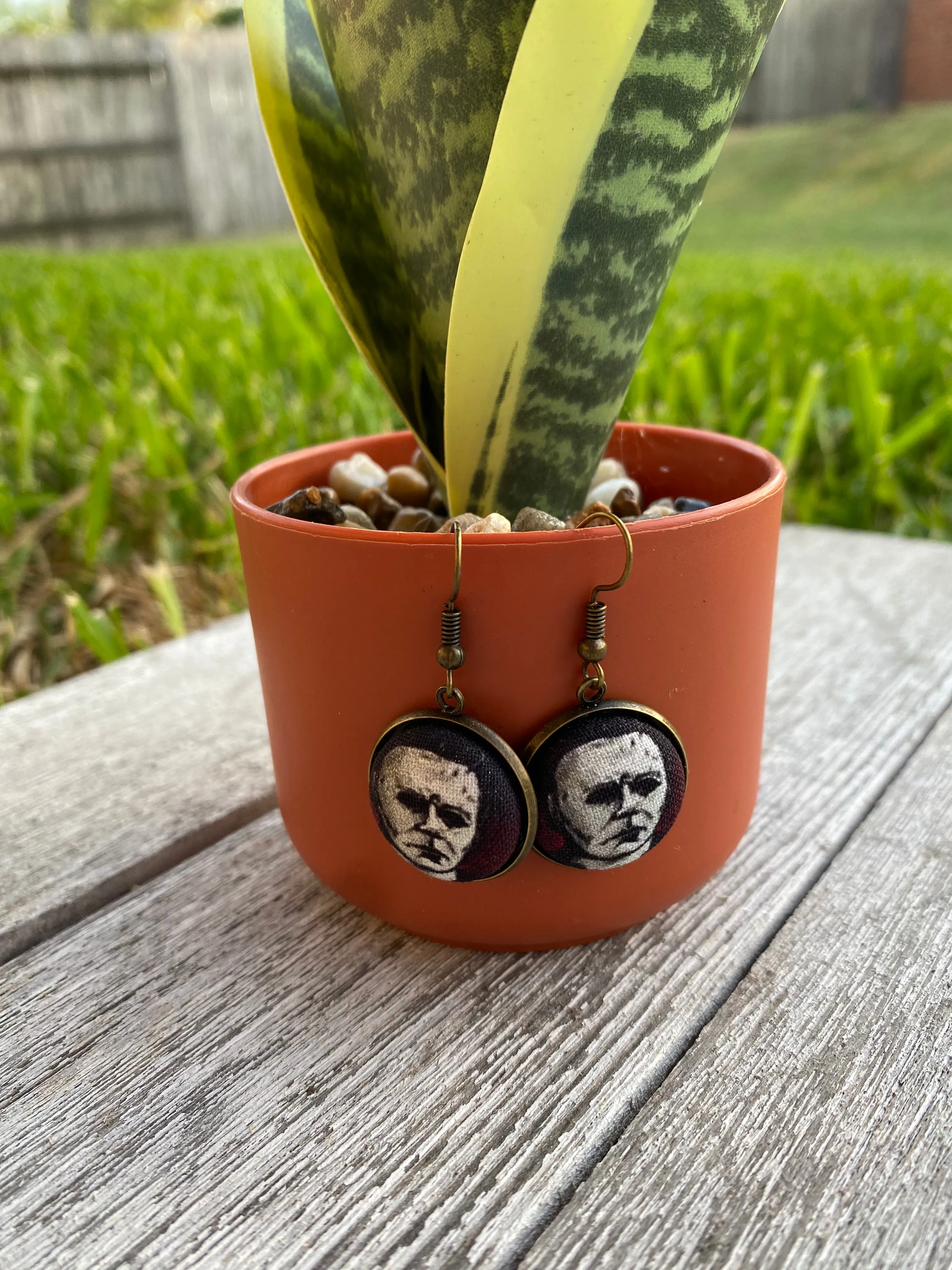 Michael Myers Scary Movie Dangle earrings gift