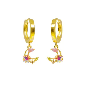 Mini Luna Huggie Earrings
