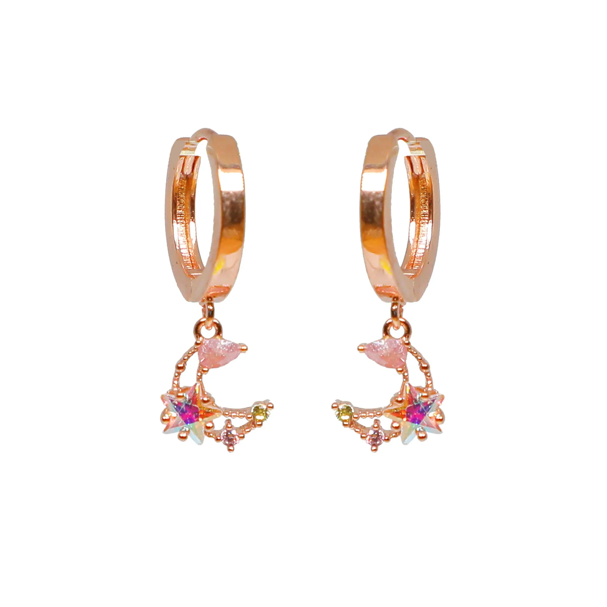 Mini Luna Huggie Earrings