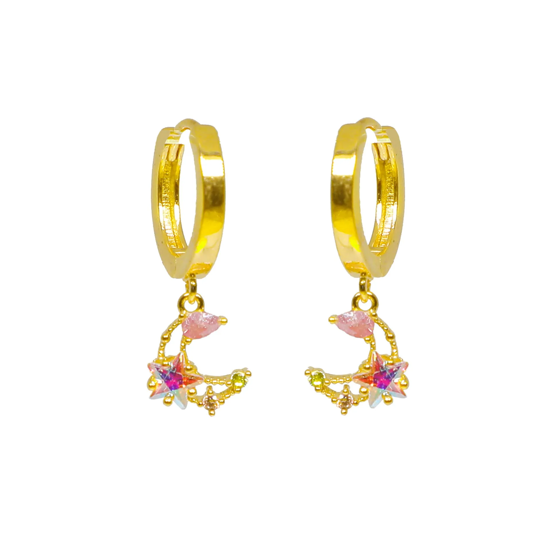 Mini Luna Huggie Earrings