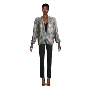 MISSONI Metallic Knit Cardigan Top | Size M-L