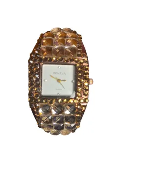 Misty Blue Trudy - Mix Crystal Bangle Bracelet Watch