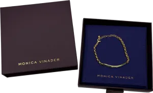 Monica Vinader 18k Gold Mini Baguette Chain Bracelet