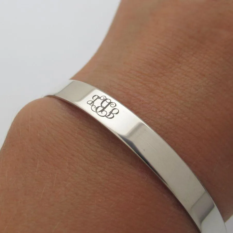 Monogram Engraved Bracelet