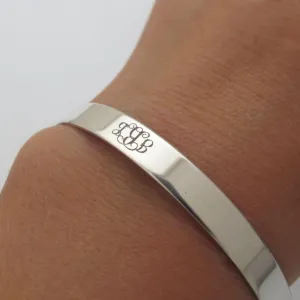 Monogram Engraved Bracelet