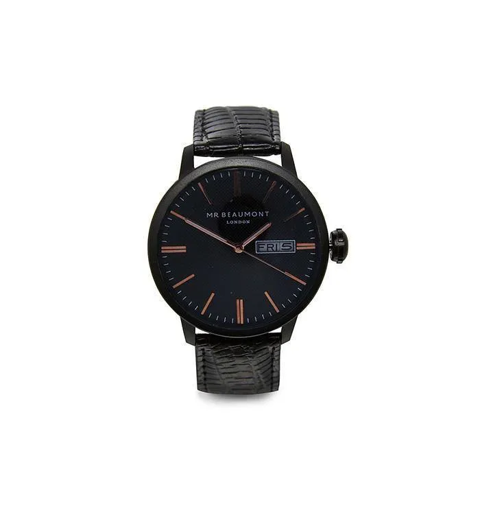 Mr Beaumont Vintage Black 41mm Mens Watch