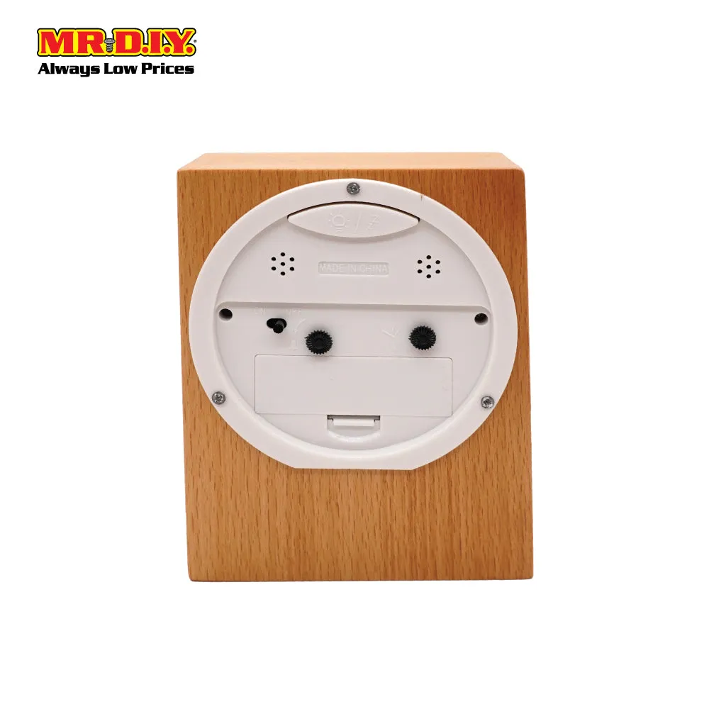 (MR.DIY) Portable Classic Wooden Alarm Clock