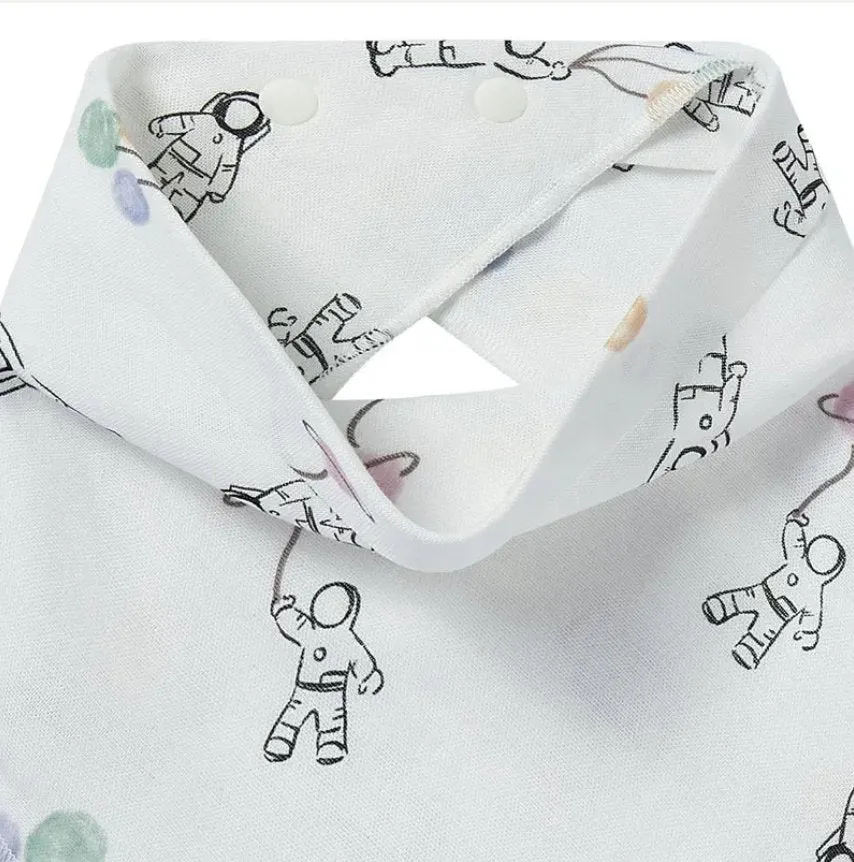 Nest Designs Bamboo Muslin Baby Bandana Bib--Planet Ballonns