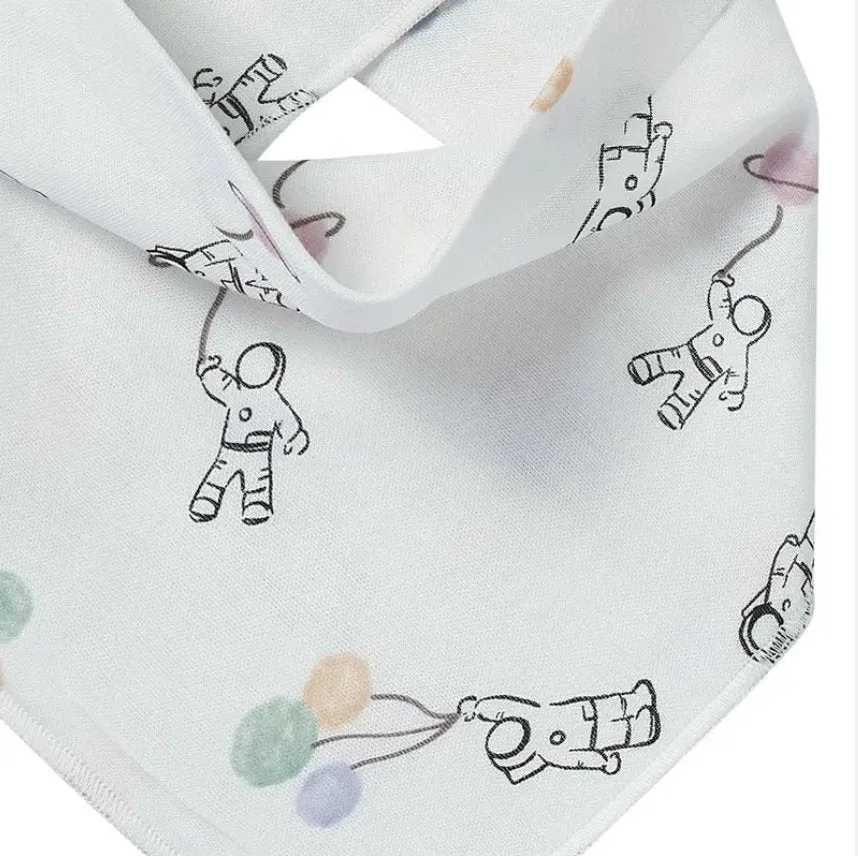 Nest Designs Bamboo Muslin Baby Bandana Bib--Planet Ballonns