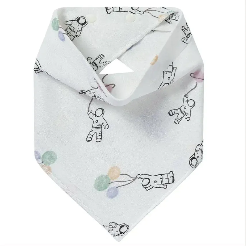 Nest Designs Bamboo Muslin Baby Bandana Bib--Planet Ballonns