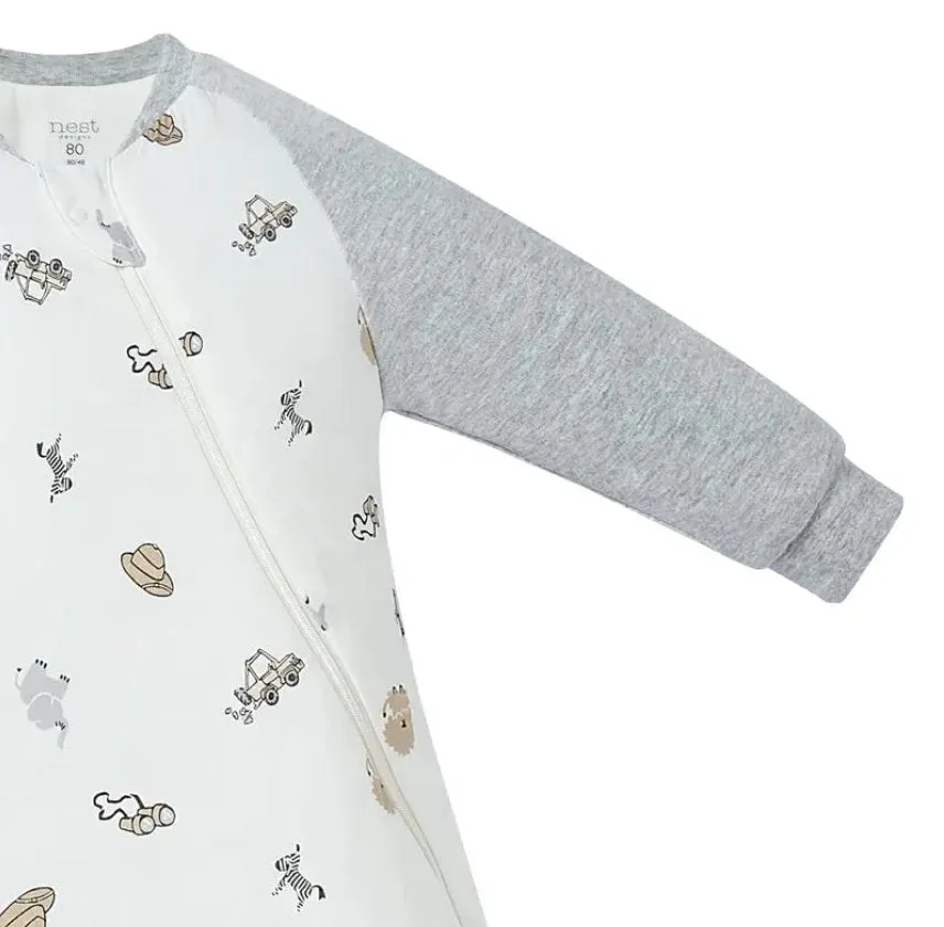 Nest Designs Ginger Bamboo Raglan Long Sleeve Sleep Bag (2.5 TOG)