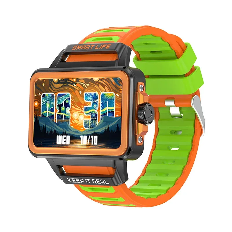New Fashion Personality Smart Watch 1.57-inch HD Large Screen 24h Continuous Heart Rate Sleep Monitor Game Waterproof Smartwatch