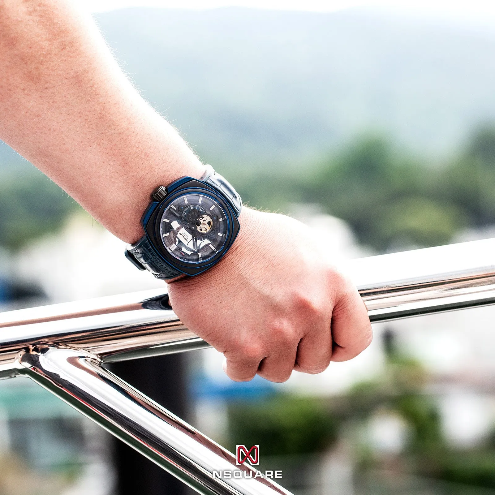 Nsquare Voyager Automatic 51mm Black Blue