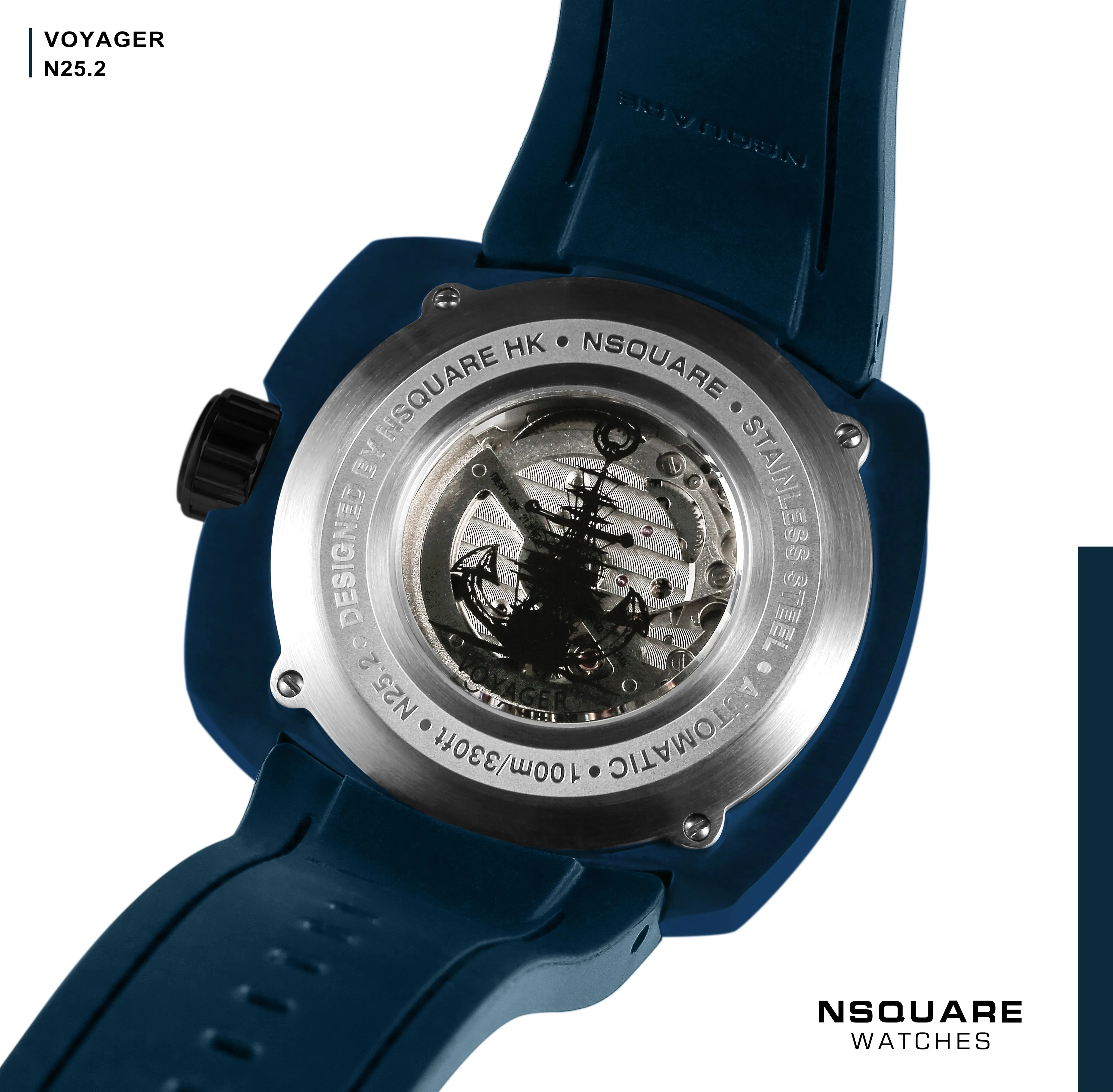 Nsquare Voyager Automatic 51mm Black Blue