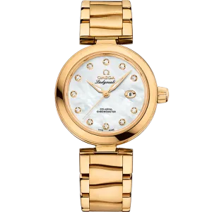 Omega De Ville Ladymatic 34 mm, yellow gold on yellow gold