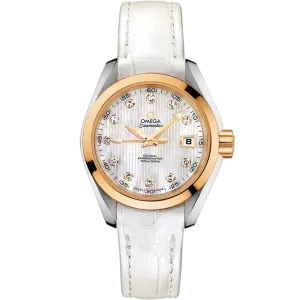 Omega Seamaster Aqua Terra 150M 30 mm, steel - yellow gold on leather strap
