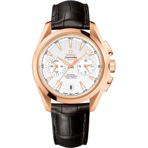 Omega Seamaster Aqua Terra 150M 43 mm, red gold on leather strap