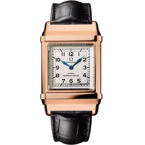 Omega Specialities 50.5 x 33.05 mm, red gold on leather strap