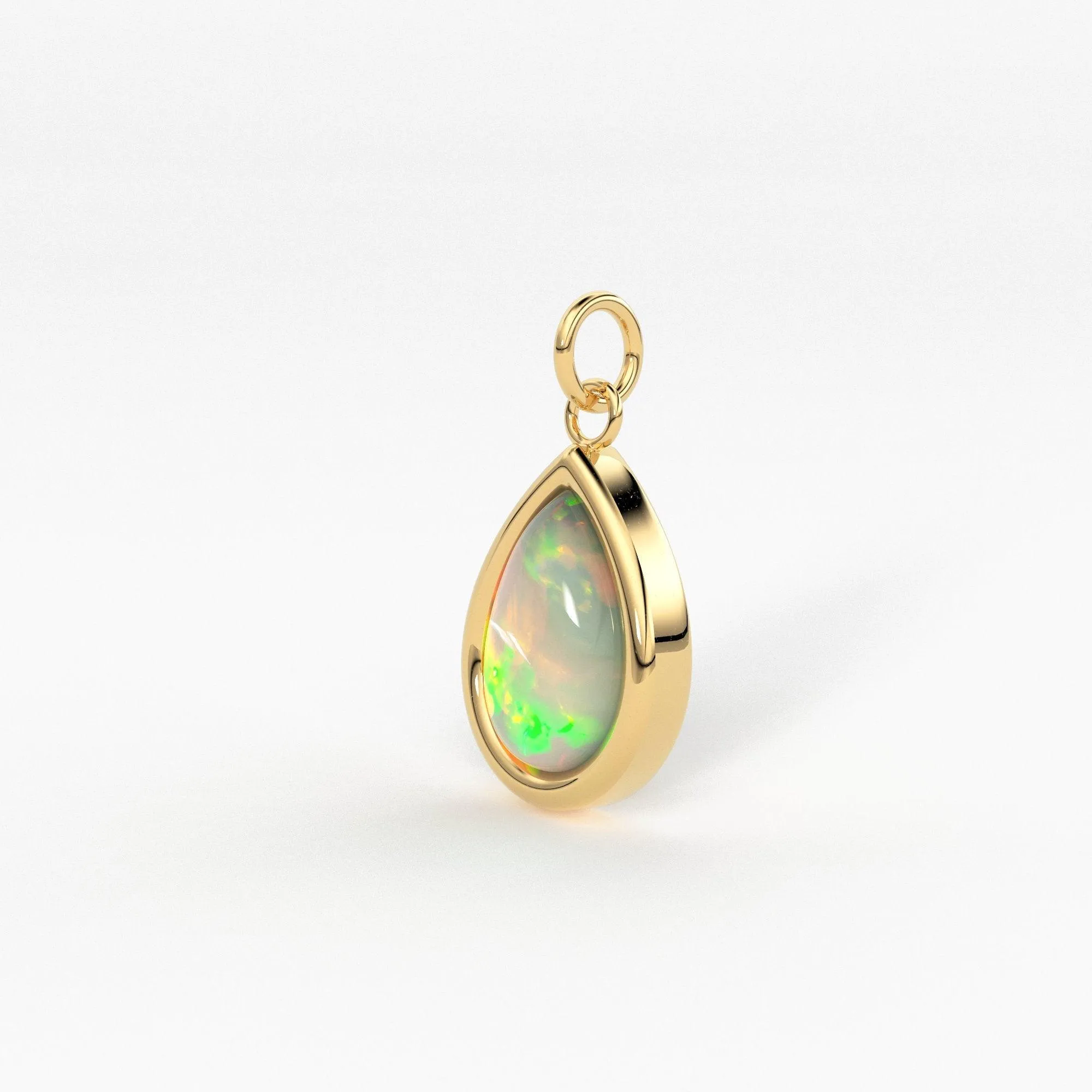 Opal 14k Gold Necklace / Teardrop Opal Necklace / Small Opal Necklace / Opal Jewelry / Dainty Necklace / Minimalist Jewelry / Gift for her