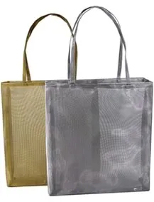open tote, metallic