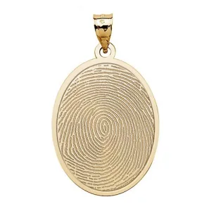 Oval Custom Print Medal Jewelry