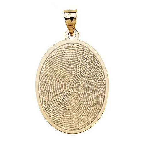 Oval Custom Print Medal Jewelry