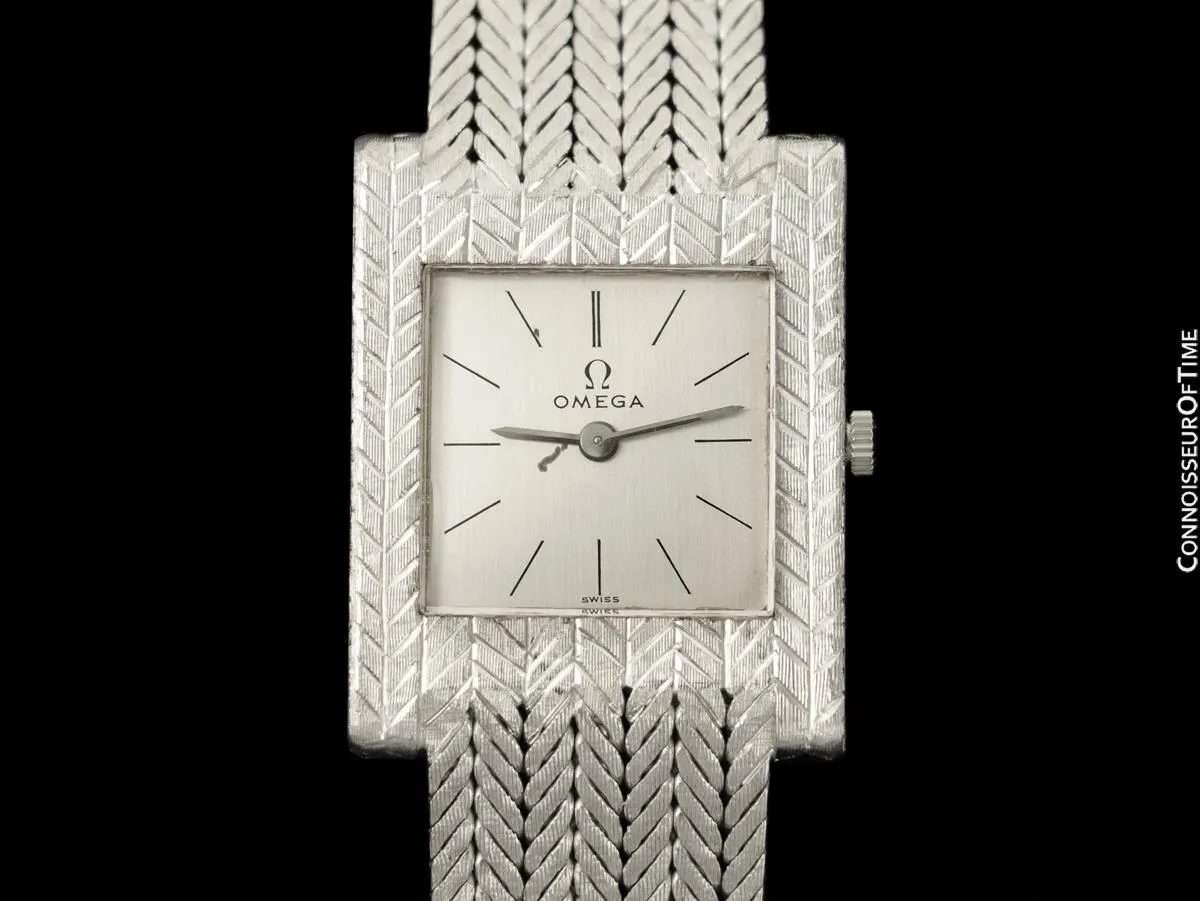 Owned & Worn By Red Skelton - 1958 Omega Vintage Mens Ultra Thin Watch - 18K White Gold