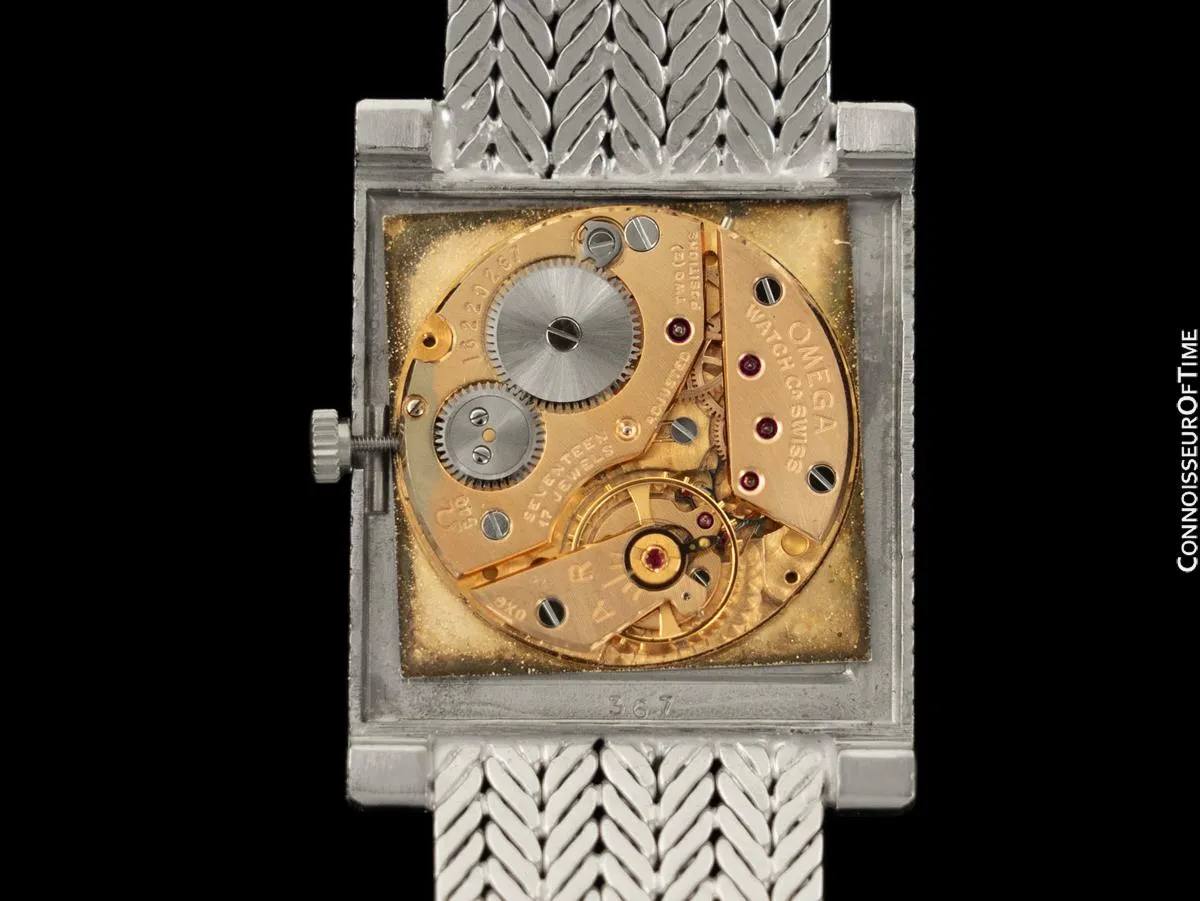 Owned & Worn By Red Skelton - 1958 Omega Vintage Mens Ultra Thin Watch - 18K White Gold