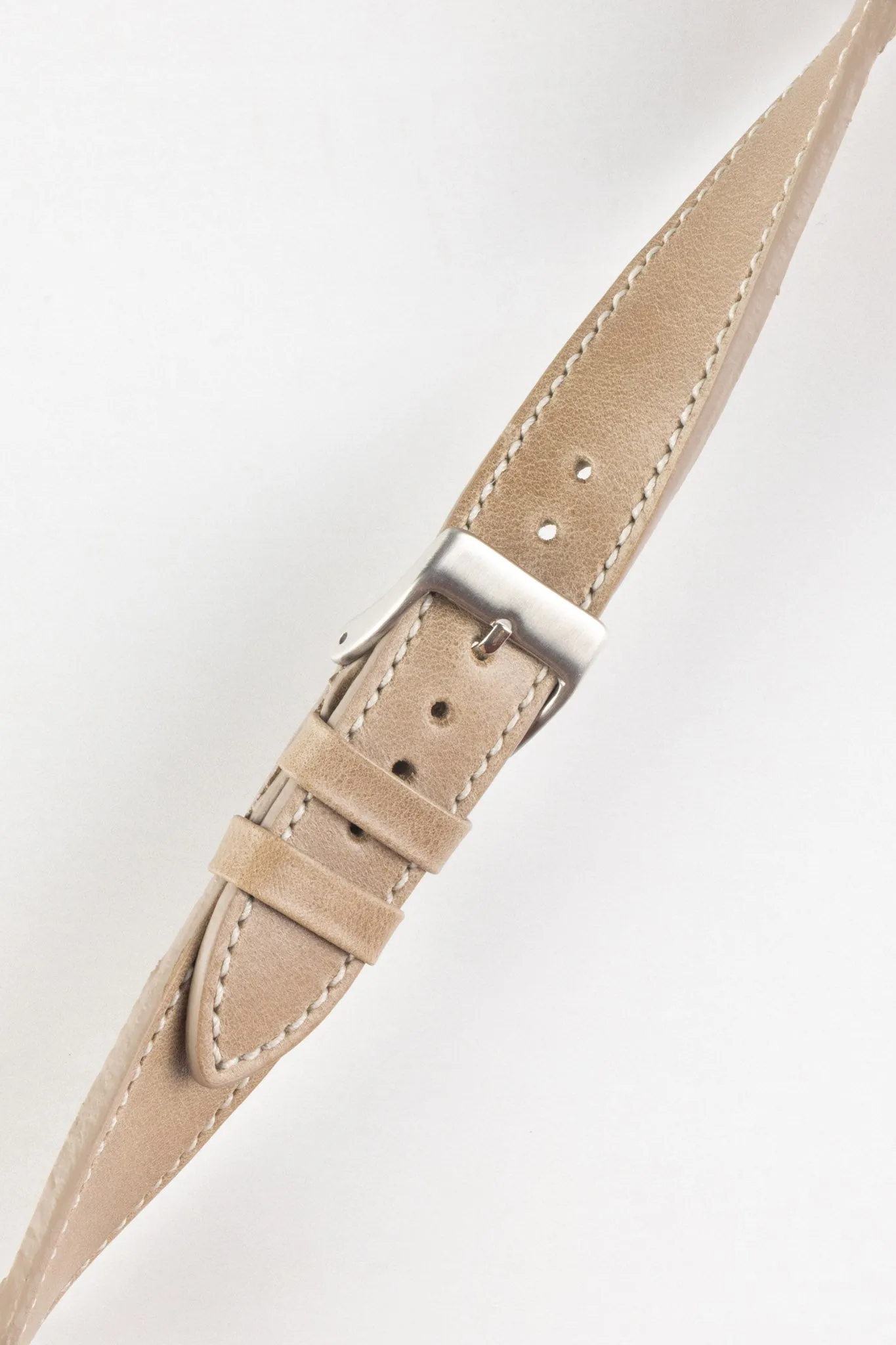 Pebro VINTAGE Leather Watch Strap in SAND